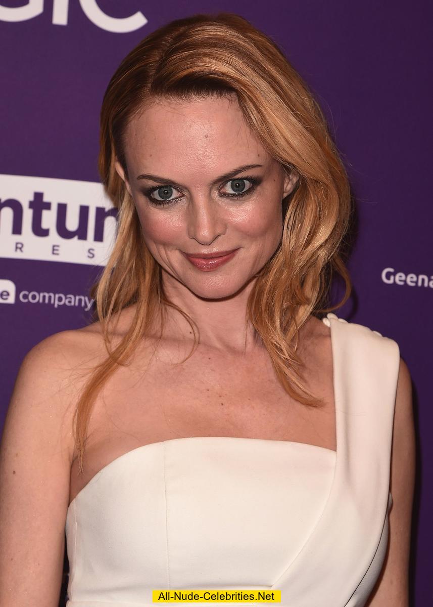 Heather Graham in white dress at Half Magic premiere